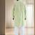 Pista green art silk kurta churidar for mens