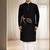 Black silk kurta churidar for men's