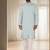 Light firozi mirror embroidery kurta churidar
