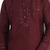 Wine cotton kurta churidar for mens
