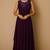 Purple sequins georgette dress