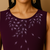 Purple sequins georgette dress