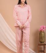 Cotton stripe coord set