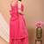 Pink bandhej cotton set