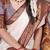 white Poly Cotton Chex Saree with Zari Weaving