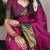pink Poly Cotton Chex Saree with Zari Weaving