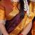 green Poly Cotton Chex Saree with Zari Weaving