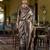 Dark brown kanjivaram silk blend woven classic saree