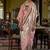 Peach kanjivaram silk blend woven classic saree