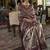Purple kanjivaram silk blend woven classic saree