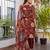  Women's Cotton Blend Floral Straight Printed Kurta Pant With Dupatta | kurta sets for woman