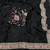 black sequins and embroidery work border silk blend saree