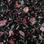 black sequins and embroidery work border silk blend saree