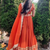 Orange Georgette Zari sequin Embroidered Lehenga Choli 
