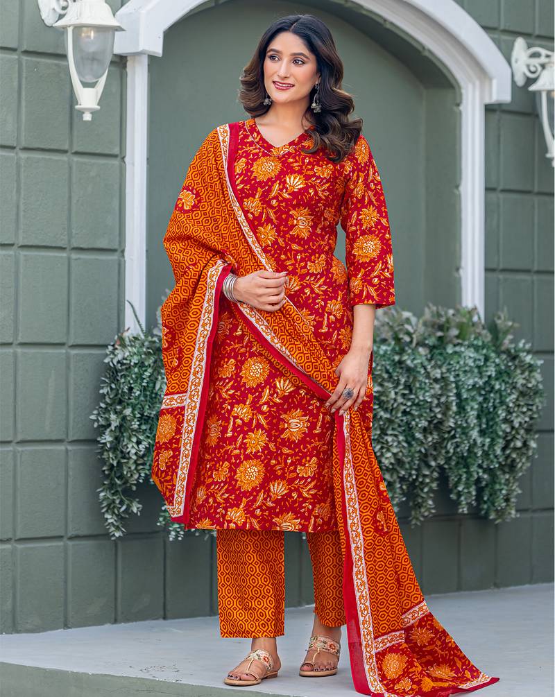 Designer ethnic set kurta, pant set for women for casual and festive wear