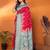 Hot pink silk blend butti zari weaving with zari border saree