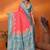 Pink silk blend butti zari weaving with zari border saree