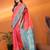 Pink silk blend butti zari weaving with zari border saree