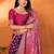 Purple silk blend butti zari weaving with zari border saree