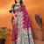 Magenta silk blend butti zari weaving with zari border saree