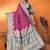 Magenta silk blend butti zari weaving with zari border saree