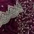 plum sequin embroidered chiffon saree