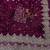 plum sequin embroidered chiffon saree