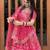Pink Satin Thread and Sequin Work Lehenga Choli