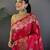 Pink silk blend floral zari weaving meenakari saree with floral border