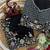 black multicolored embroidery sequin work rangoli silk blend saree