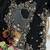 black multicolored embroidery sequin work rangoli silk blend saree