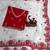 white multi red thread embroidered rangoli silk blend saree