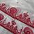 white multi red thread embroidered rangoli silk blend saree