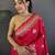 Pink silk blend meenakari zari weaving banarasi saree