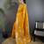 Orange silk blend meenakari zari weaving banarasi saree