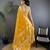 Orange silk blend meenakari zari weaving banarasi saree