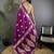 Purple silk blend meenakari zari weaving banarasi saree