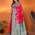 Red silk blend woven zari weaving banarasi saree with contrast weaving border