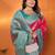 Red silk blend woven zari weaving banarasi saree with contrast weaving border