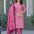  Women's Cotton Blend Floral Straight Printed Kurta Pant With Dupatta | kurta sets for woman