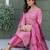  Women's Cotton Blend Floral Straight Printed Kurta Pant With Dupatta | kurta sets for woman