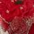 red cutdana sequin embroidered rangoli silk blend saree
