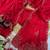 red cutdana sequin embroidered rangoli silk blend saree