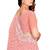 Pink resham sequins embroidery work georgette saree