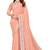 Peach resham sequins embroidery work georgette saree