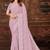 Lavender resham sequins embroidery work georgette saree