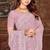 Lavender resham sequins embroidery work georgette saree