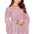 Lavender resham sequins embroidery work georgette saree