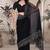 Black resham badla zari embroidery work net saree