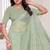 Pista resham sequin zarkan embroidery work silk blend saree